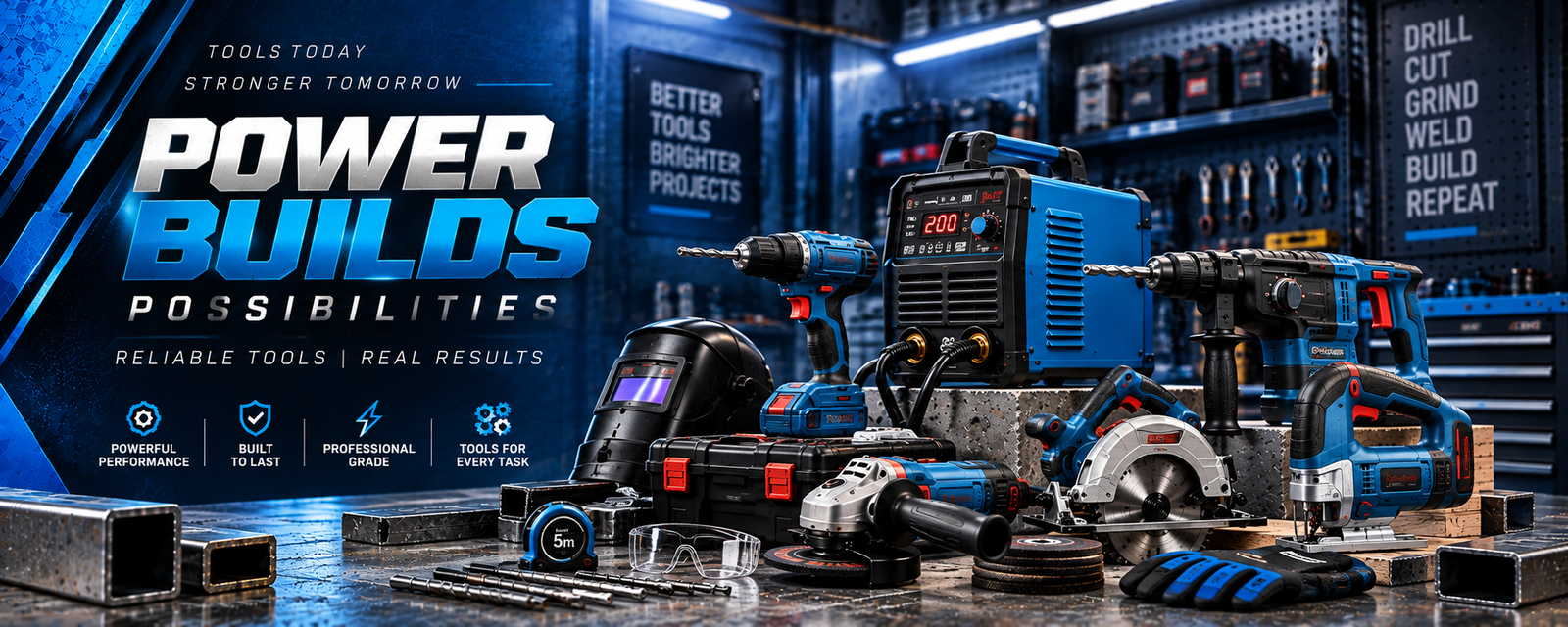 RH TOOLS INDIA Power tools hardware main Banner 2